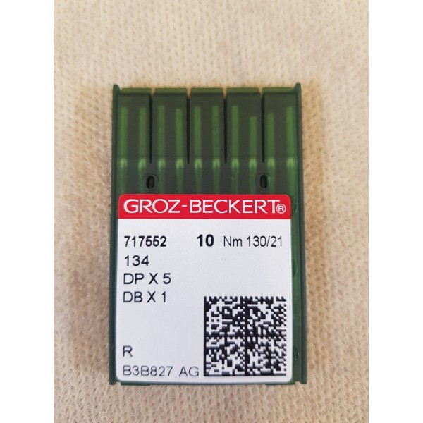 Иглы для прямострочных машин Groz-Beckert №130 DP-5 134 717552 #21 упаковка 10 штук. толстая колба